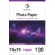 Глянцевий фотопапір 10x15, 180г, 1000 аркушів, Galaxy (GAL-A6HG180-1000)