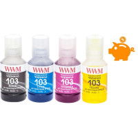 Комплект чорнил WWM 103 для Epson L1110, L3100, L3101, L3110, L3150, L3151 140г х 4 (E103SET4) Комплект чорнил WWM 103 для Epson L1110, L3100, L3101, L3110, L3150, L3151 140г х 4 (E103SET4)