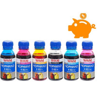 Комплект чорнил Epson Stylus Photo P50, R270, R290, RX615, T50, TX650 B, C, M, Y, LC, LM E82SET, 6*100 г