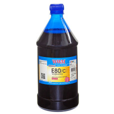 Чорнила WWM E80 для Epson L800, L805, L810,  L850,  L1800, 1л, Cyan, E80/C-4