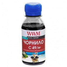 Чорнила WWM C49 для Canon GI-490BK, 100г Black Пігментні